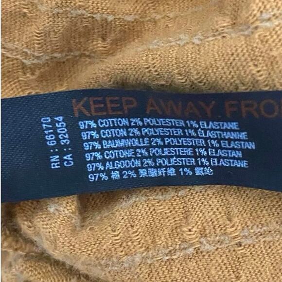 ANTHROPOLOGIE‎ DAILY PRACTICE Kimberly Shorts Size S Honey Mustard Boho - Picture 9 of 9